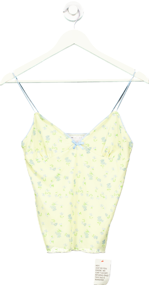 ASOS Design Yellow Floral Camisole Top UK 8