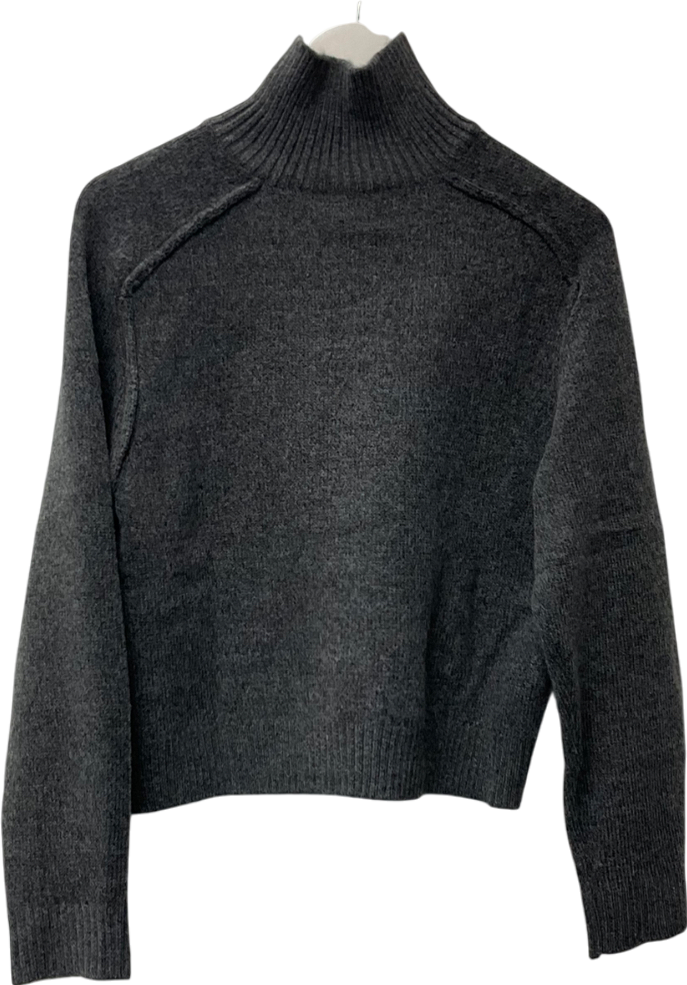 H&M Grey Turtleneck Jumper UK S