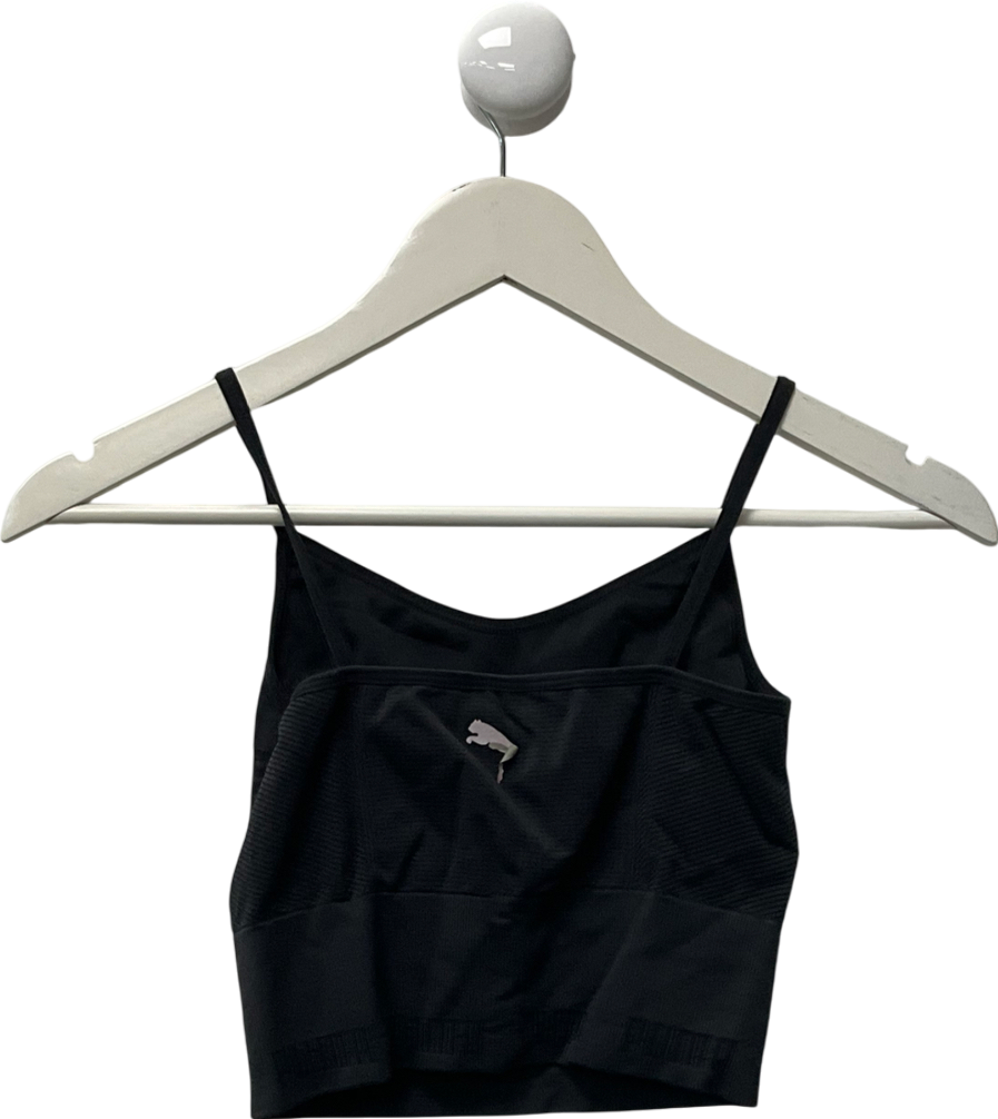 Puma Black Sport Crop Top UK S