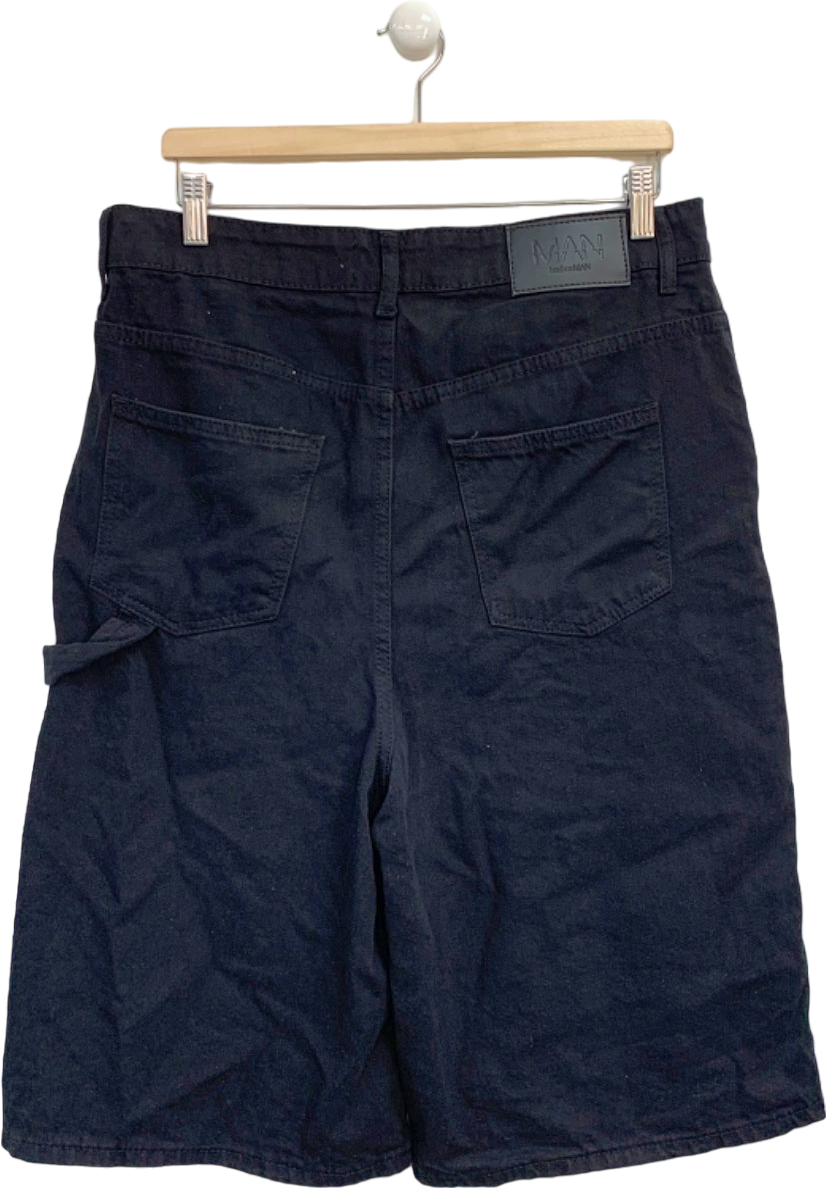 BoohooMAN Black Tall Cargo Shorts W32