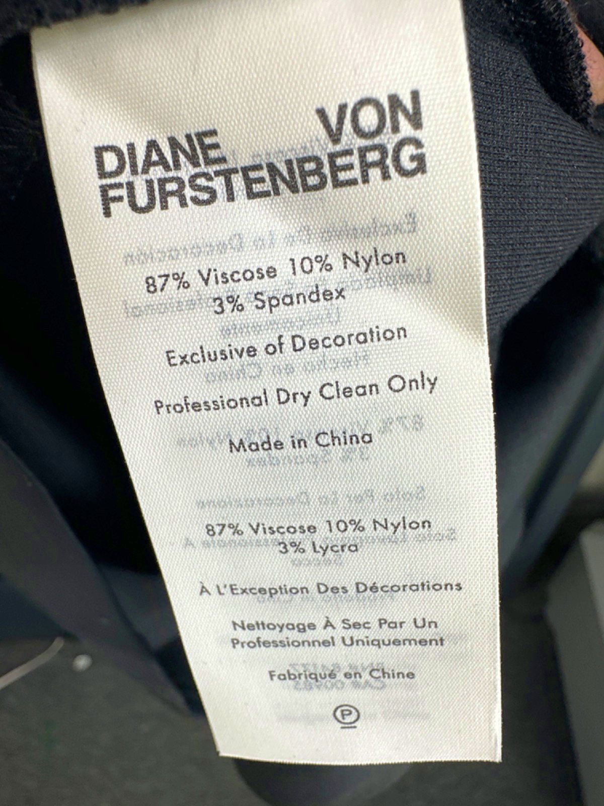 Diane Von Furstenberg Black DVF Finan Dress M