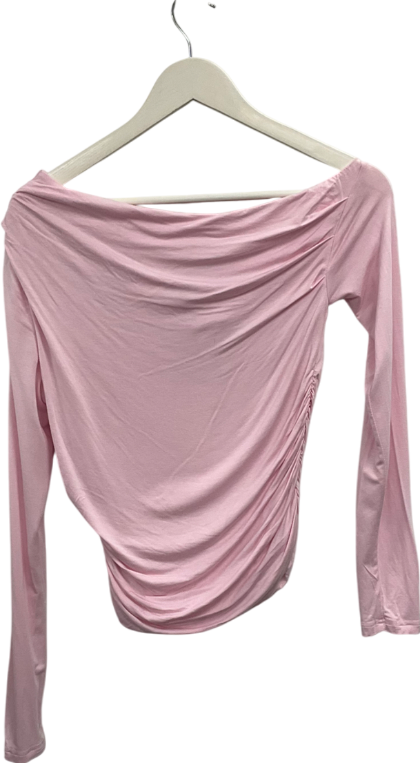 White Fox Pink Only For Tonight Long Sleeve Top UK L