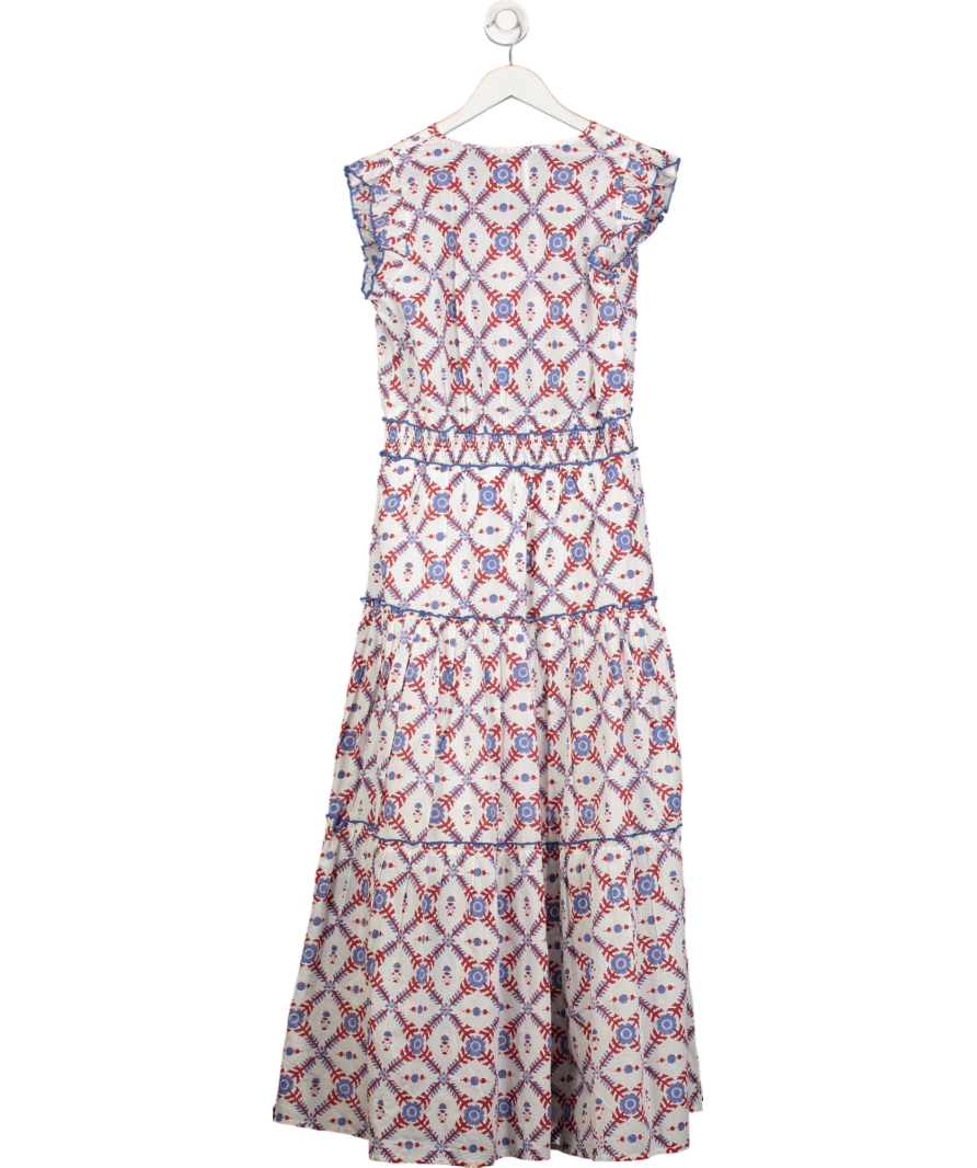 Lexy London Blue Nanda Maxi Dress UK 12