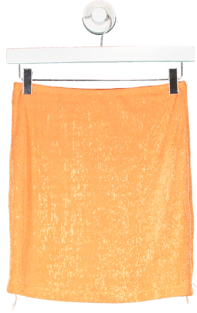 Princess Polly Orange Brighton Mini Skirt UK 10