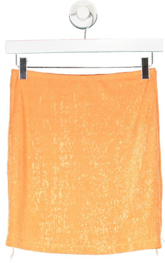 Princess Polly Orange Brighton Mini Skirt UK 10