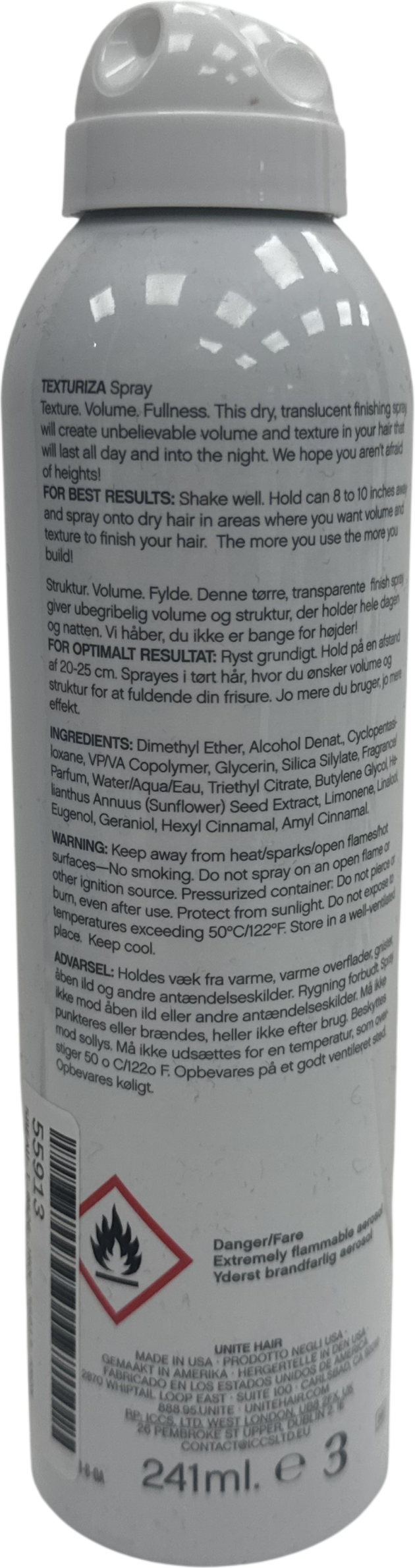 Unite Texturiza Professional Hair Texturizer Spray 241ml