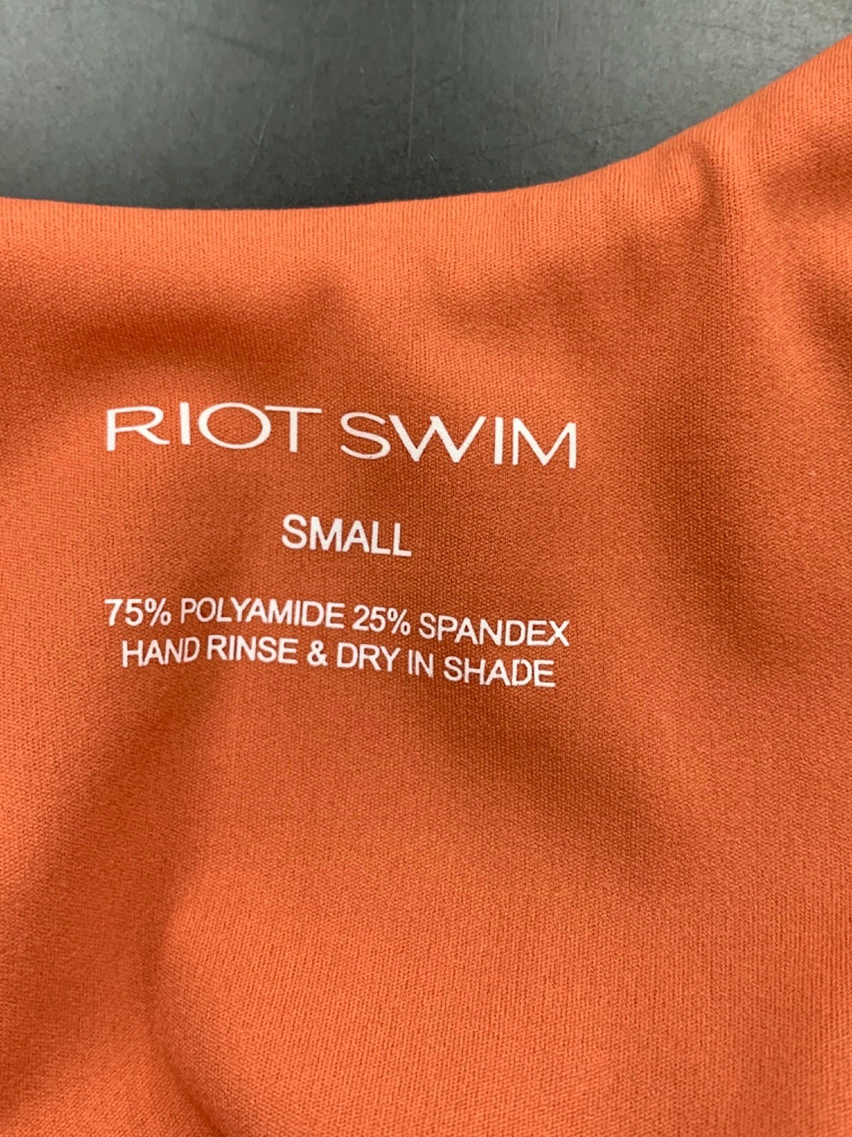 Riot Swim Orange Ruched Midi Dress UK S