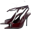 SIMMI Red Theodoric High Heeled Sandals Burgundy UK 4 EU 37 👠