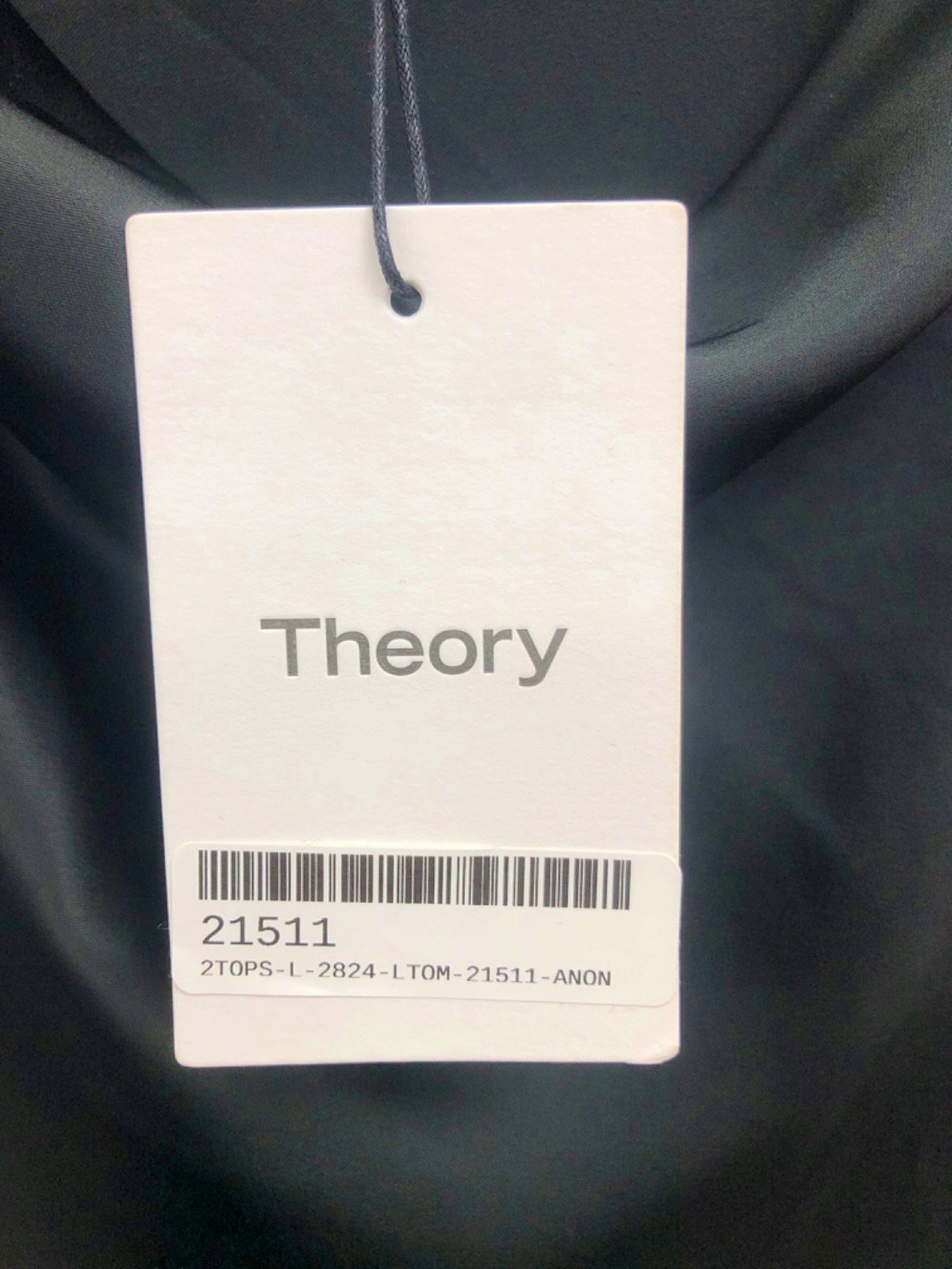 Theory Black Cowl Neck Soft Satin Camisole Top Size S