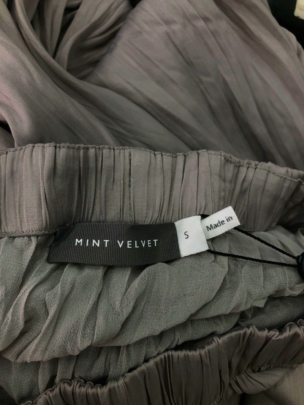 Mint Velvet Grey Maxi Skirt UK S