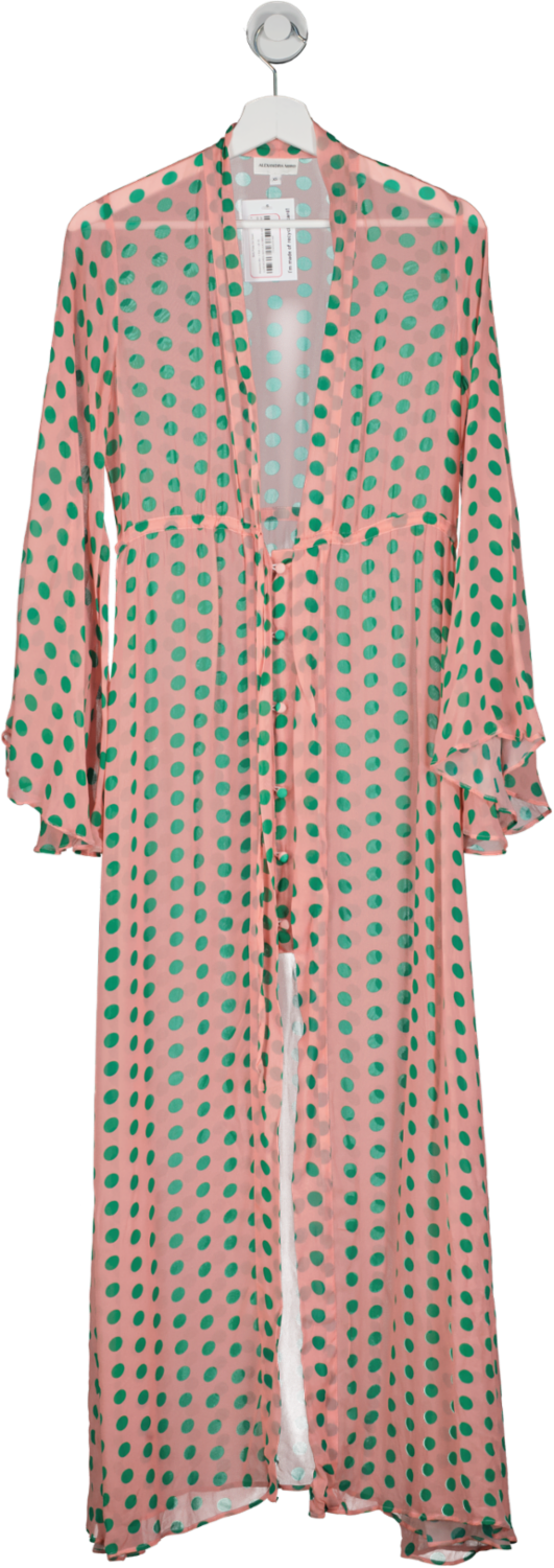 Alexandra Miro Pink Betty Polka Dot Gown UK XS