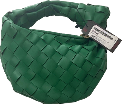 MISSPAP Green Woven Shoulder Bag