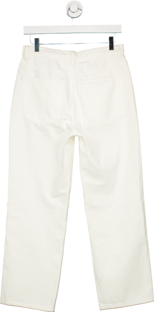 Arket White Straight Cropped Jeans UK W32