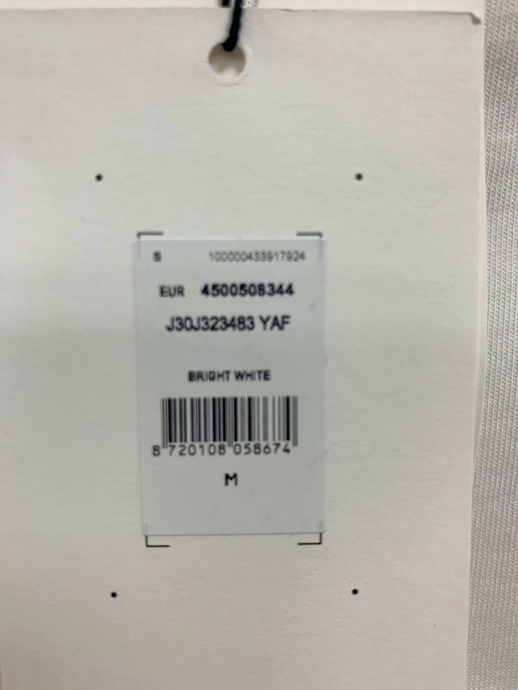 Calvin Klein Bright White Graphic Logo T-shirt UK M