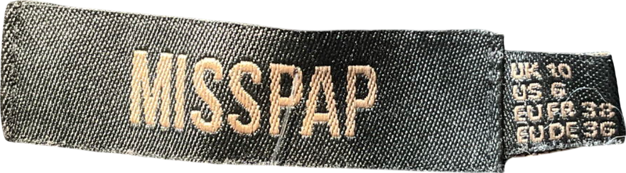 Missy Empire Isabela Black Low Rise Tailored Trousers UK 10