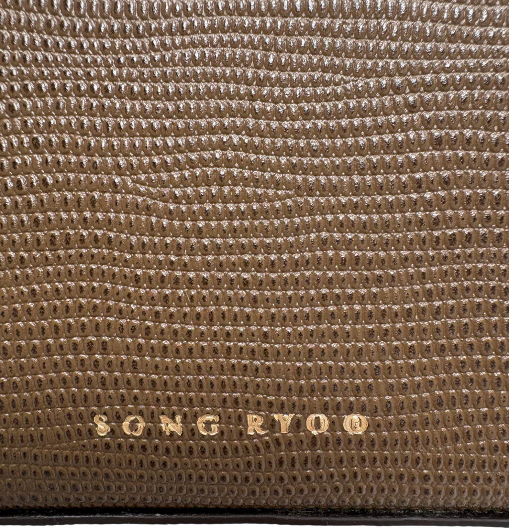 Song Ryoo Brown Curvy Top Handle Bucket Bag