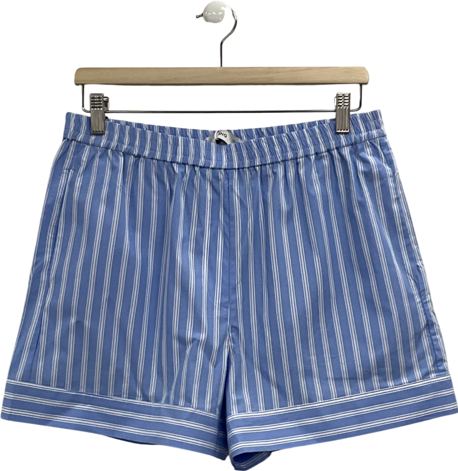 MANGO Blue Pop Stripe Shorts UK XL