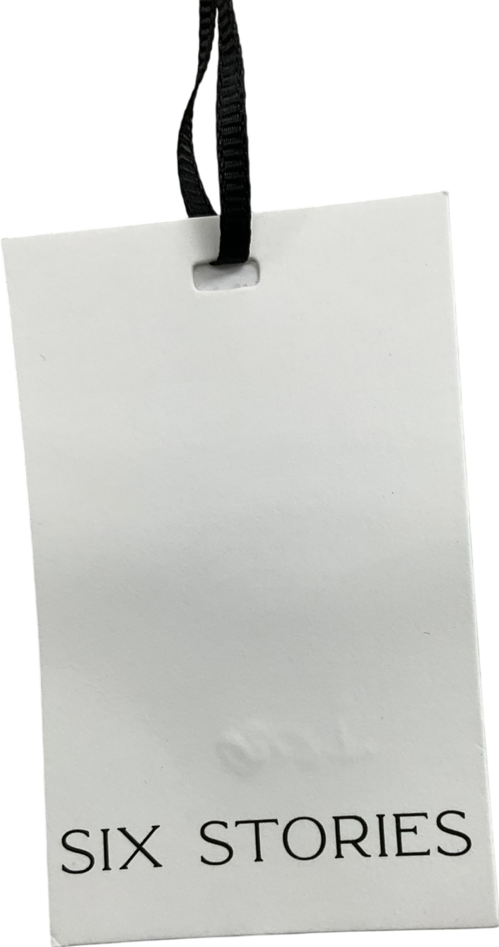 Six Stories Beige Soft Long Sleeve Top In Oatmeal Marl UK M