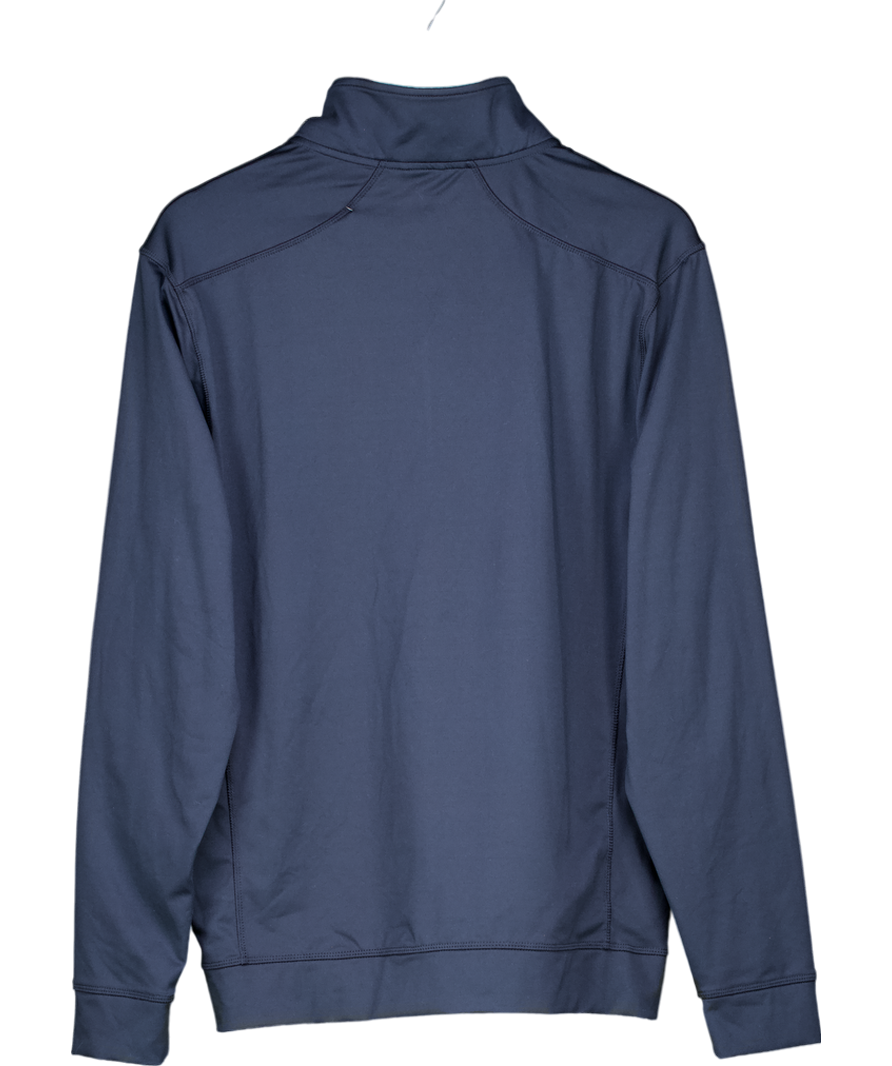 Calvin Klein Blue Piped Classic 1/2 Zip Golf Sweater UK L