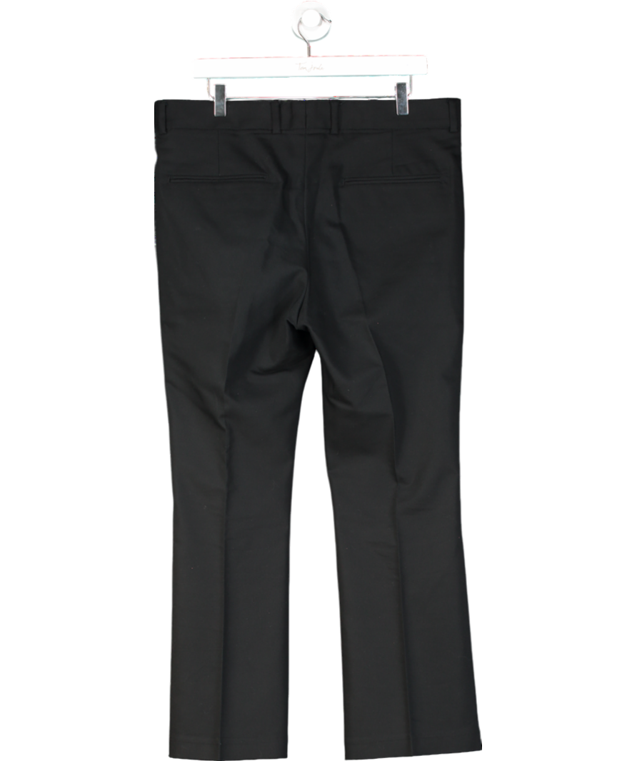 Daniel W Fletcher Black Straight Leg Tailored Trousers UK M