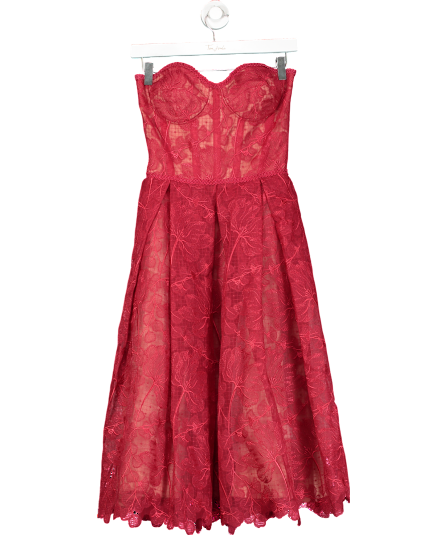 Nadine Merabi Red Olivia Dress UK S