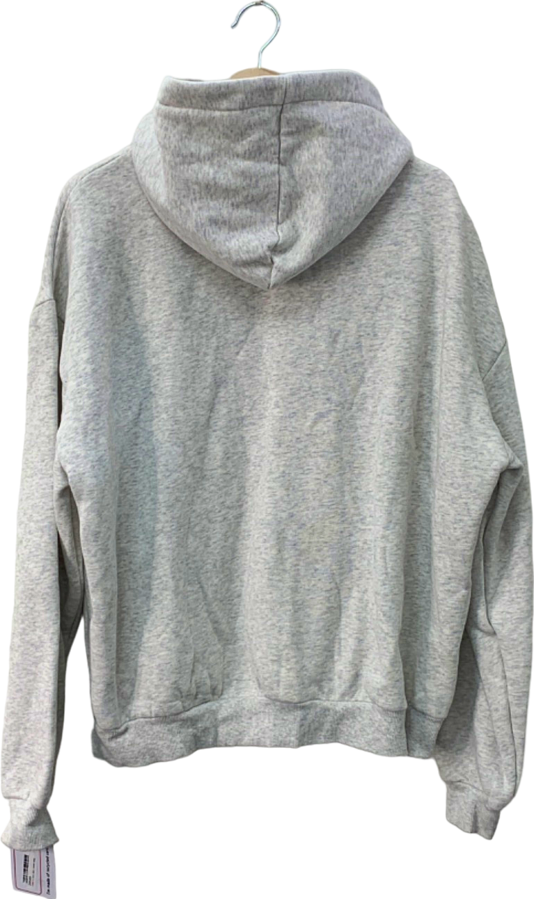 NKD Light Grey Embroidered Hoodie S