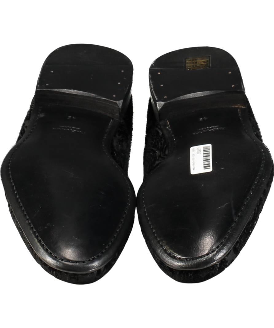 MAGNANNI Black Magnanni Baroque Velvet Slippers UK 11 EU 45 👞