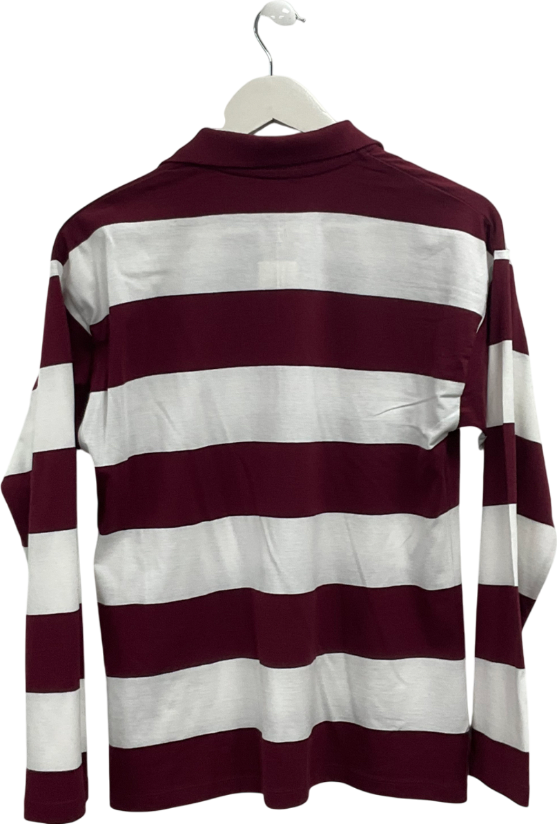 New Look Red Long Sleeve Striped Top UK 10