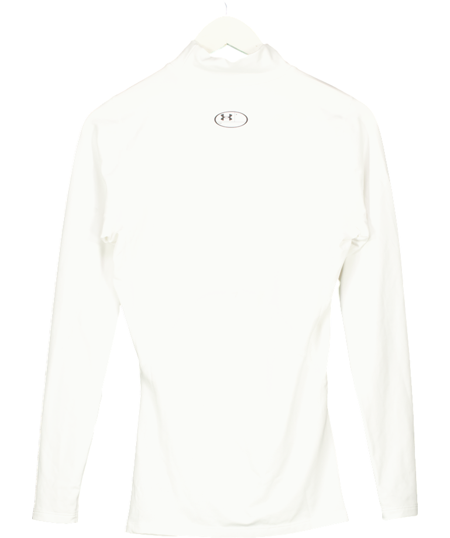 Under Armour White Men's Coldgear® Compression Mock UK M