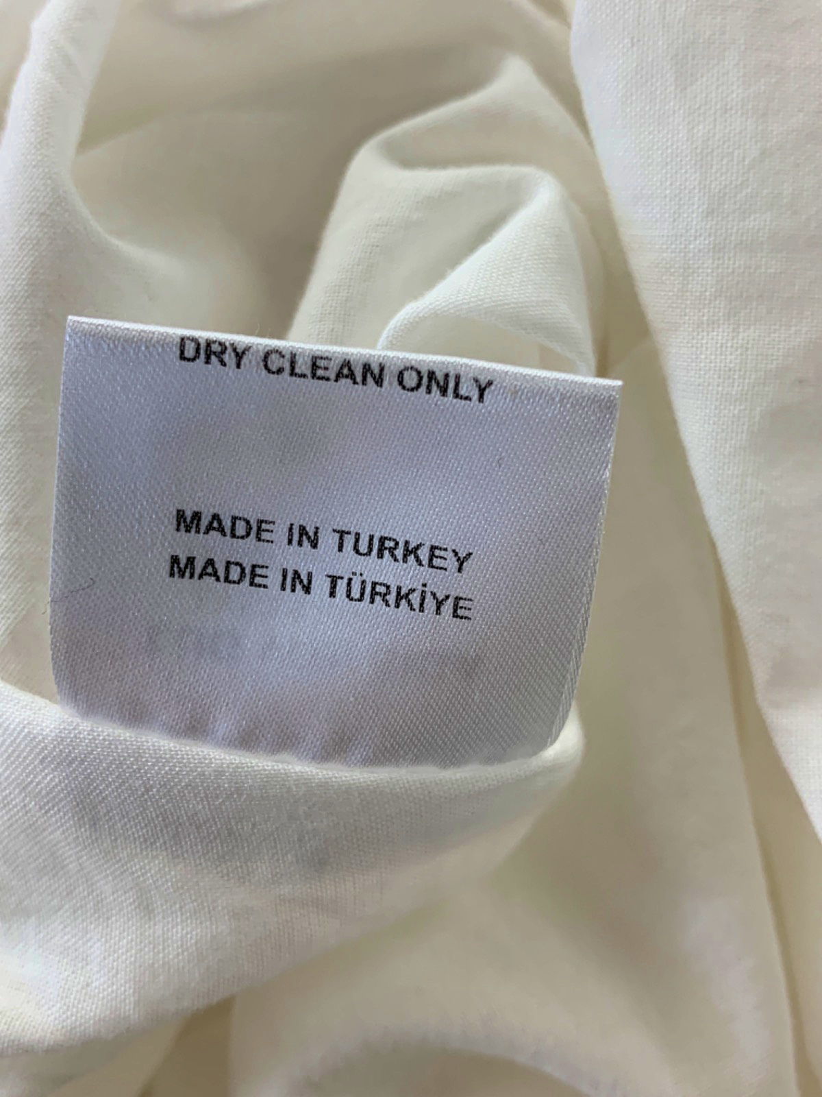 LUG VON SIGA White Ornella Uzbek embroidered linen midi dress UK 8