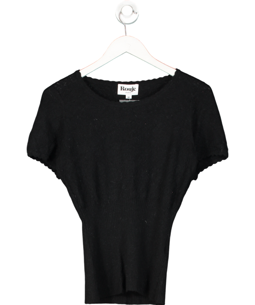 Rouje Black Knit Top UK 12