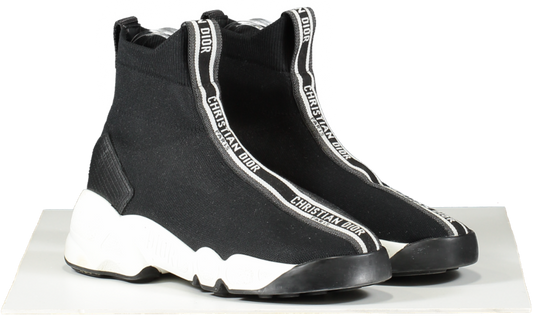 Christian Dior Black Technical Knit Wedge Sneakers UK 3 EU 36 👠