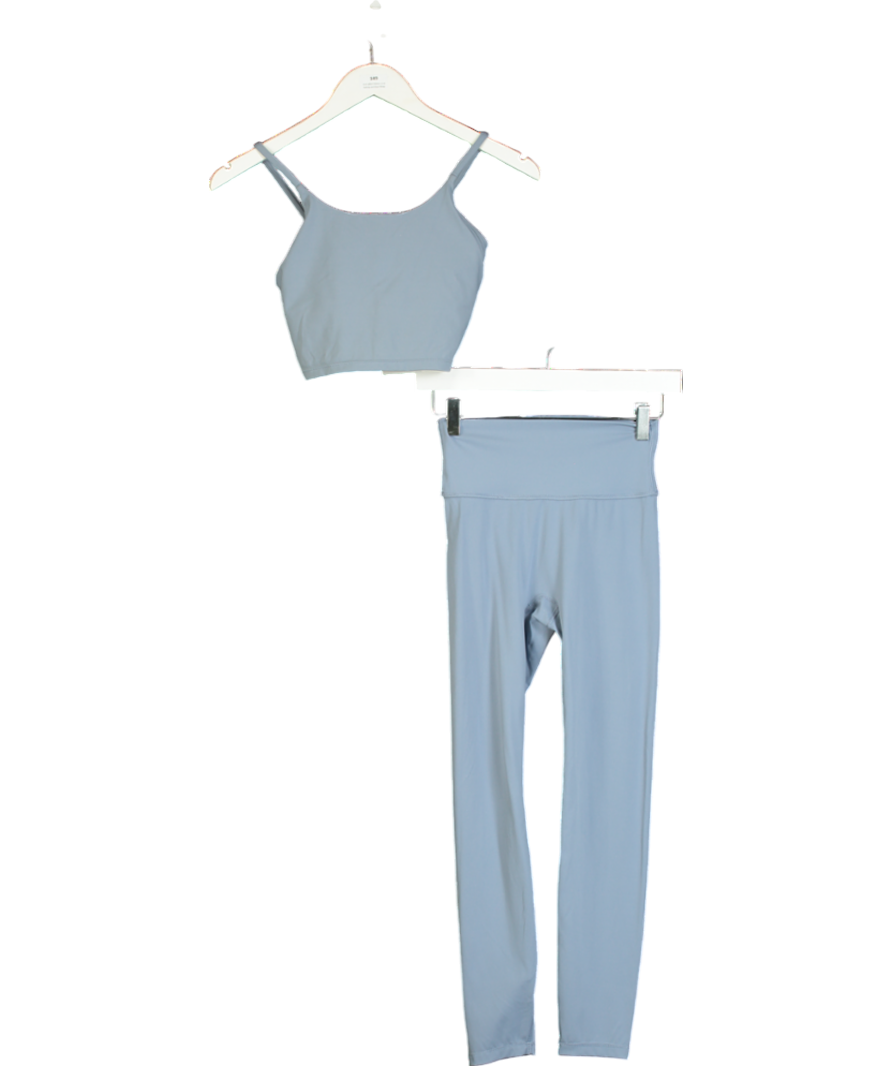 Adanola Blue Tank Bra & Legging Set UK S
