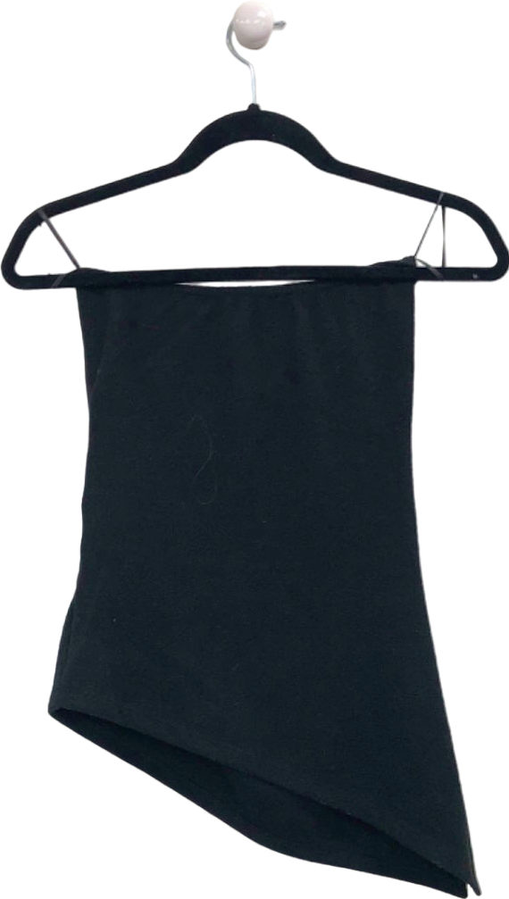 New Look Black Asymmetric Tube Top UK 6
