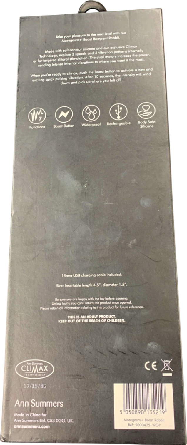 Ann Summers Moregasm+ Boost Rampant Rabbit Vibrator