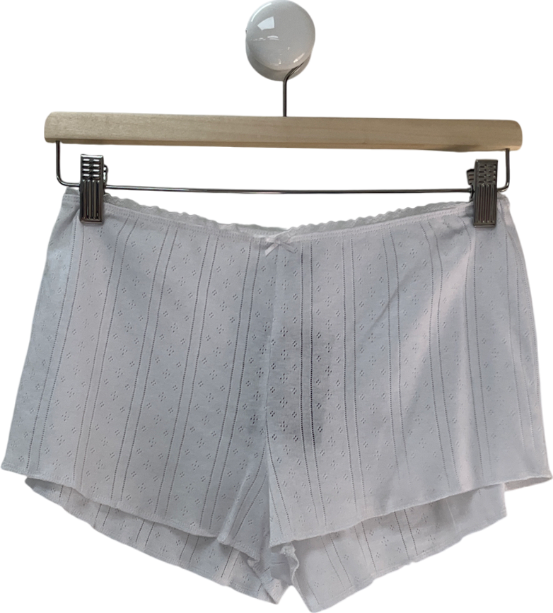 COU COU Intimates White The Pointelle Short UK M