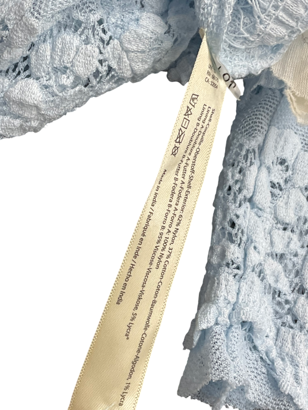 Free People Blue Angelina Bodysuit UK M