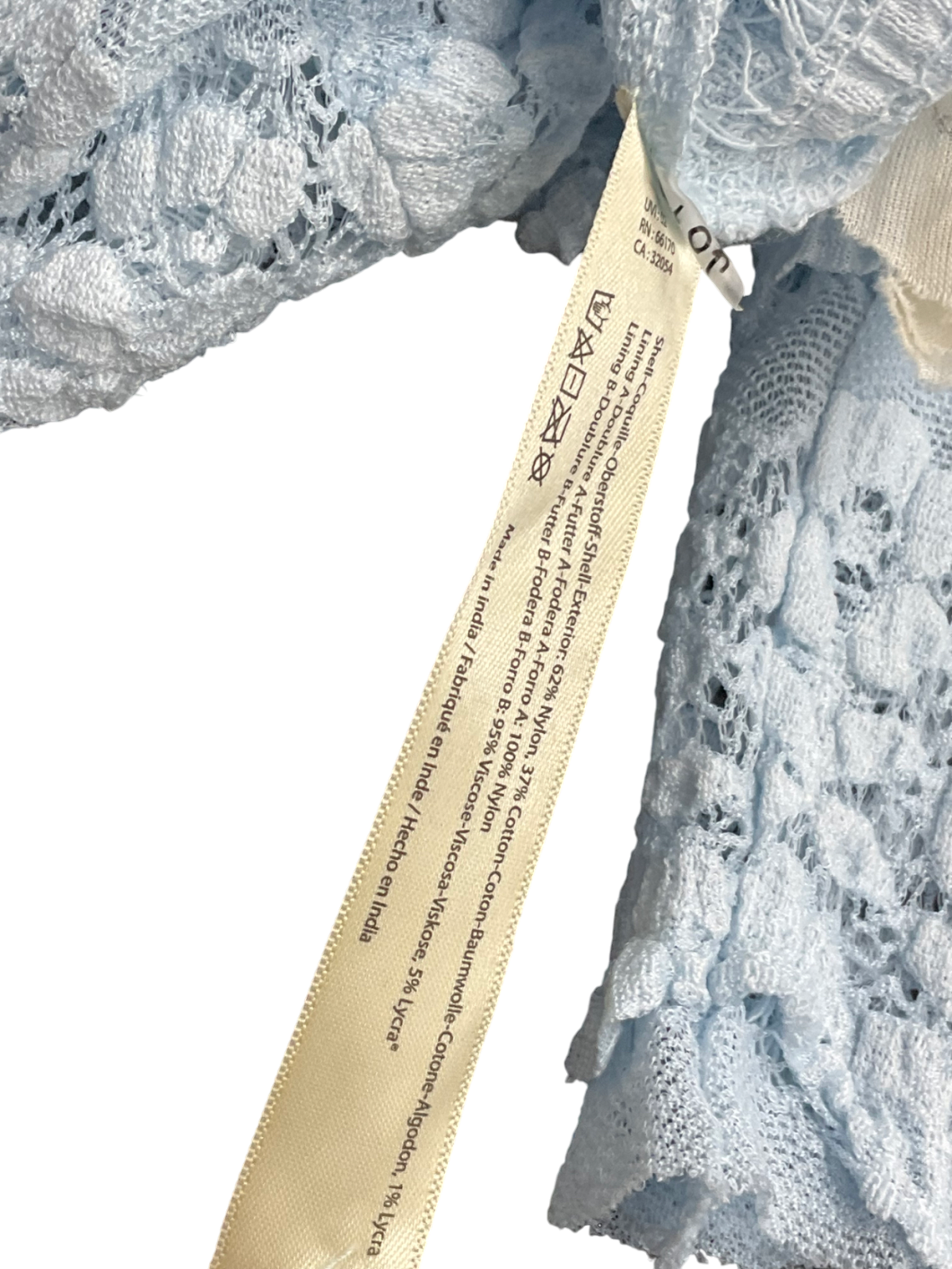 Free People Blue Angelina Bodysuit UK M