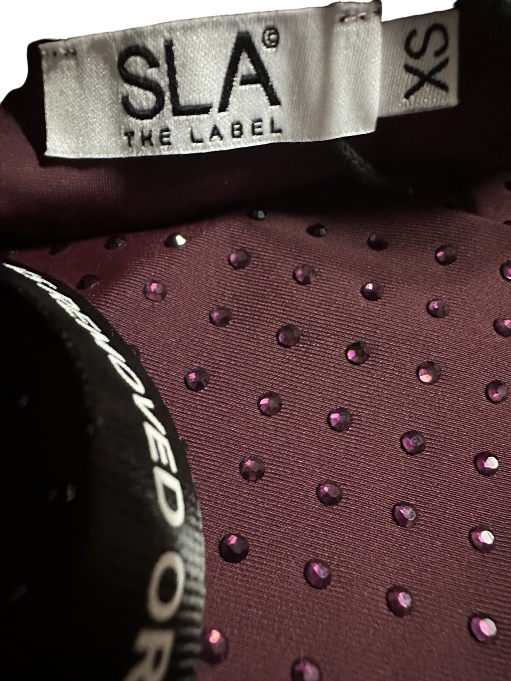 SLA the label Purple Saaffi Diamante Top UK XS