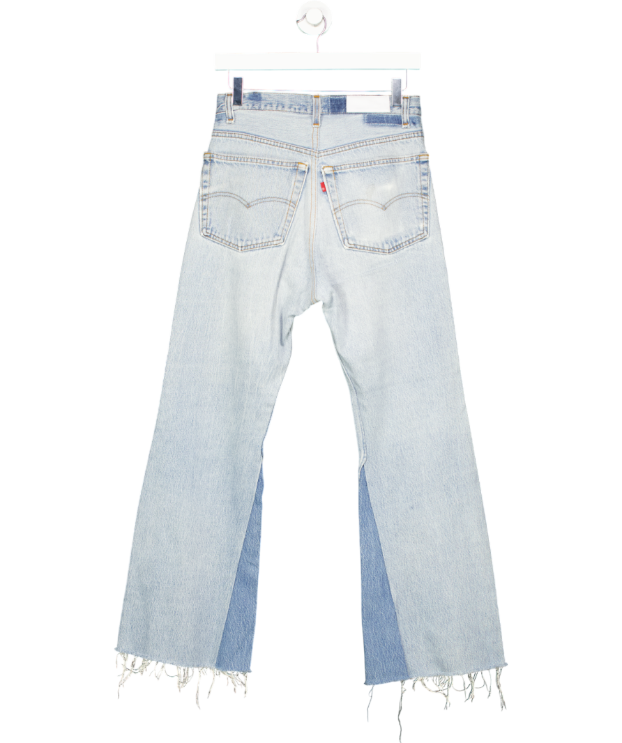 levis Blue High Rise Wide Leg Crop Jeans W27