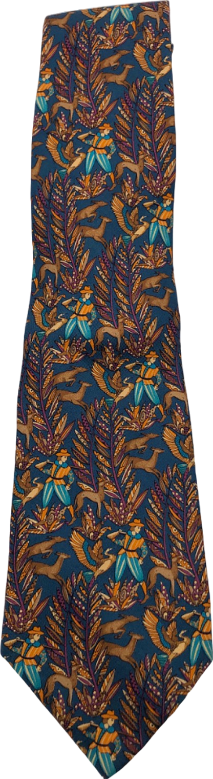 Salvatore Ferragamo Multicolour Patterned Silk Tie