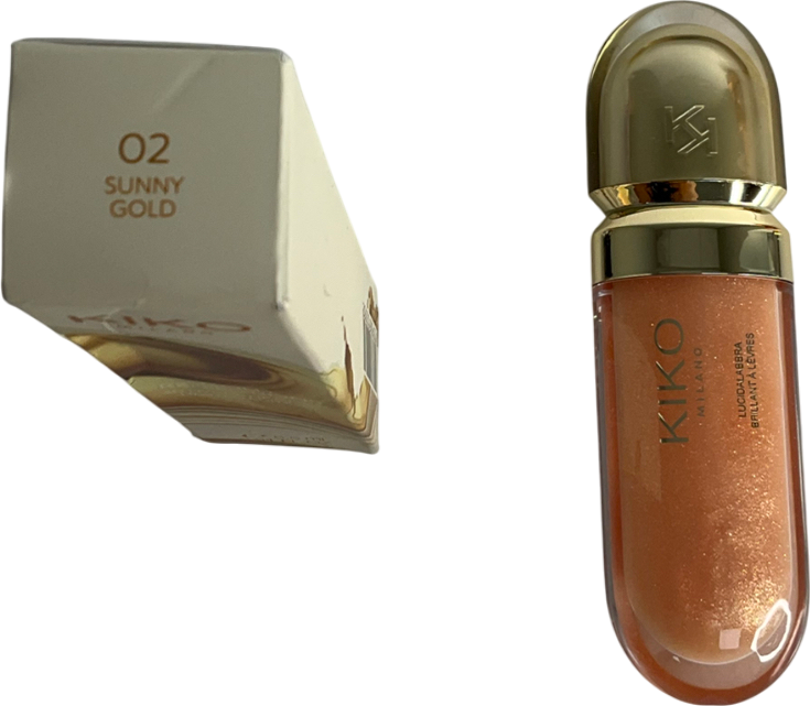 Kiko 3d Hydra Lipglosss Limited Edition 02 Sunny Gold 6.5ml