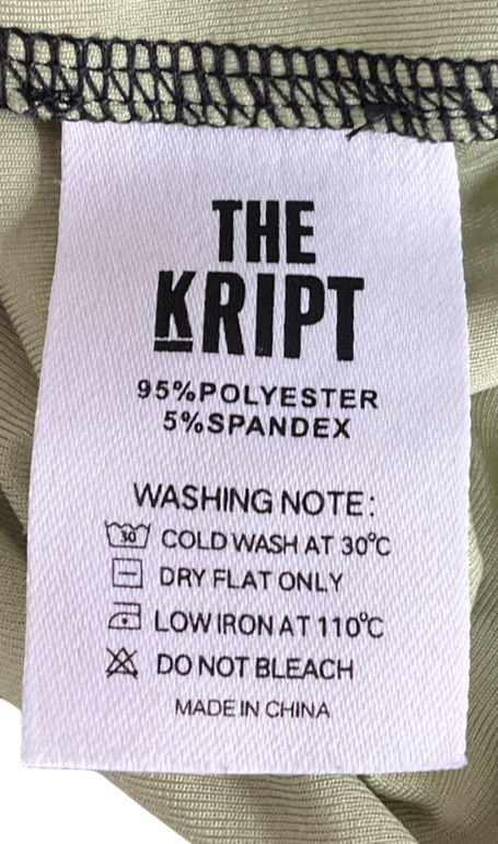 THE KRIPT Green Petrel Pants UK L