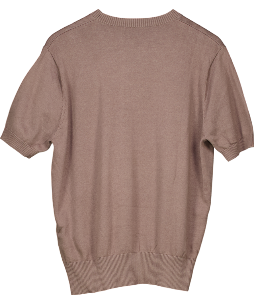 The Anthology Grey Knitted T-shirt UK L