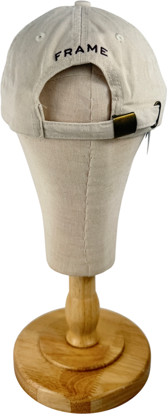 FRAME Cream Natural X Ritz Paris Logo Baseball Cap One Size