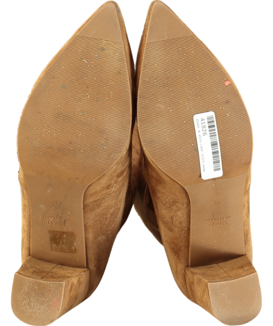 Stuart Weitzman Brown Yuliana 60 Suede Sock Boot UK 7 EU 40 👠