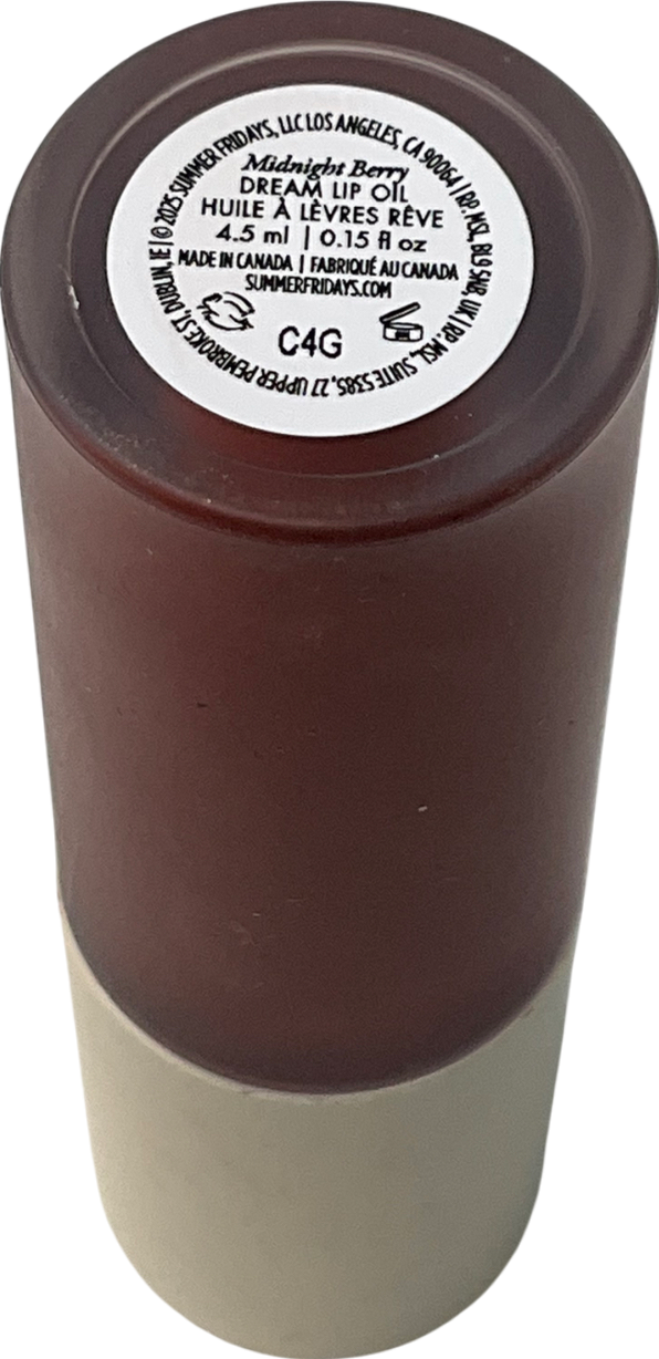 Summer Fridays Dream Lip Oil Midnight Berry 4.5