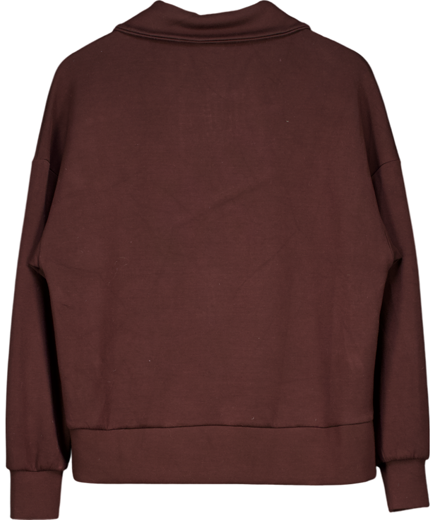 Varley Brown Hawley Half Zip Sweatshirt UK S