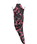 Club L Black Hyla Floral Halter Neck Dress UK 8