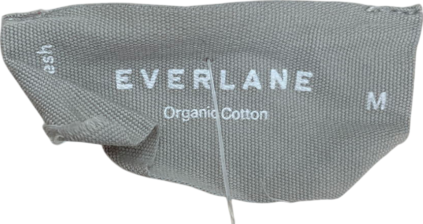 EVERLANE Cream The Cotton Honeycomb Square Crew UK M
